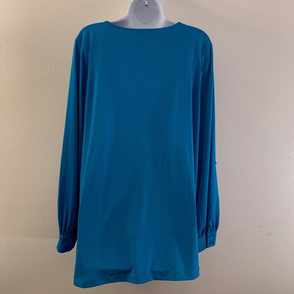 Bob Mackie Wearable Art Blouse Large RARE style - Picture 4 of 5